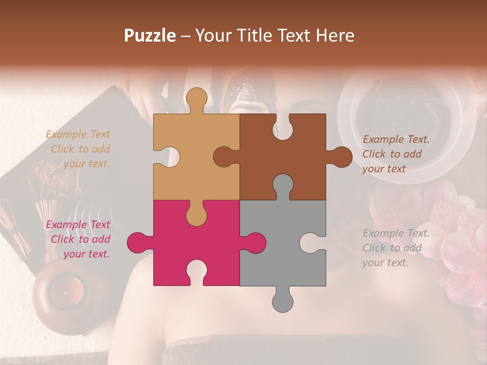 Facial Mask Spa Treatment Hot Stone PowerPoint Template