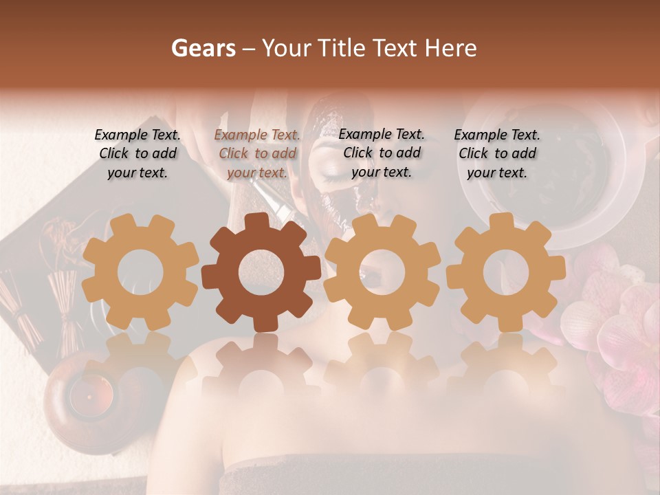 Facial Mask Spa Treatment Hot Stone PowerPoint Template