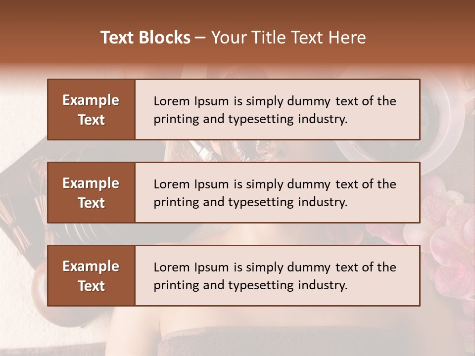 Facial Mask Spa Treatment Hot Stone PowerPoint Template