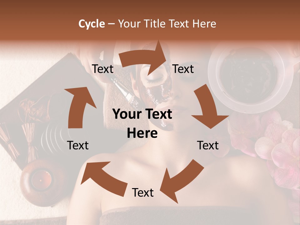 Facial Mask Spa Treatment Hot Stone PowerPoint Template