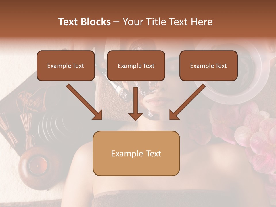 Facial Mask Spa Treatment Hot Stone PowerPoint Template