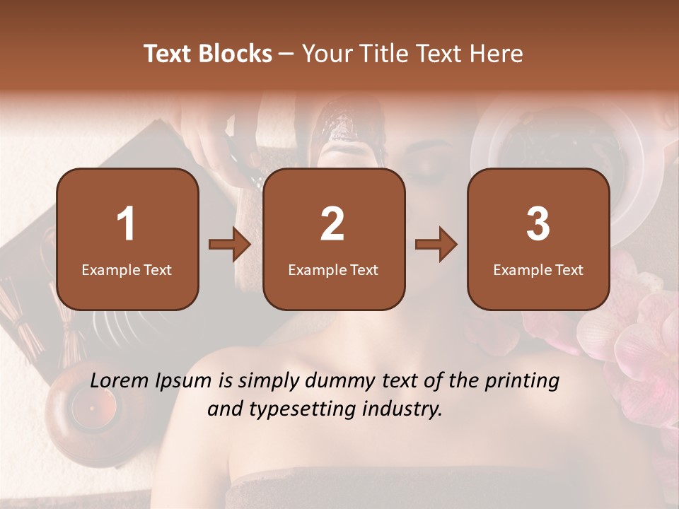 Facial Mask Spa Treatment Hot Stone PowerPoint Template