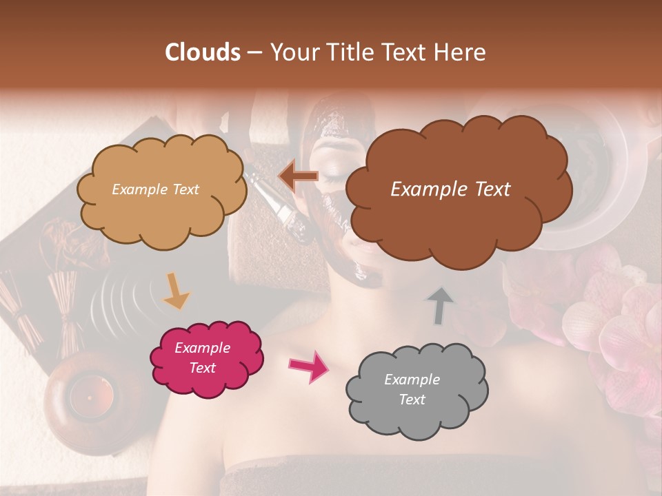 Facial Mask Spa Treatment Hot Stone PowerPoint Template