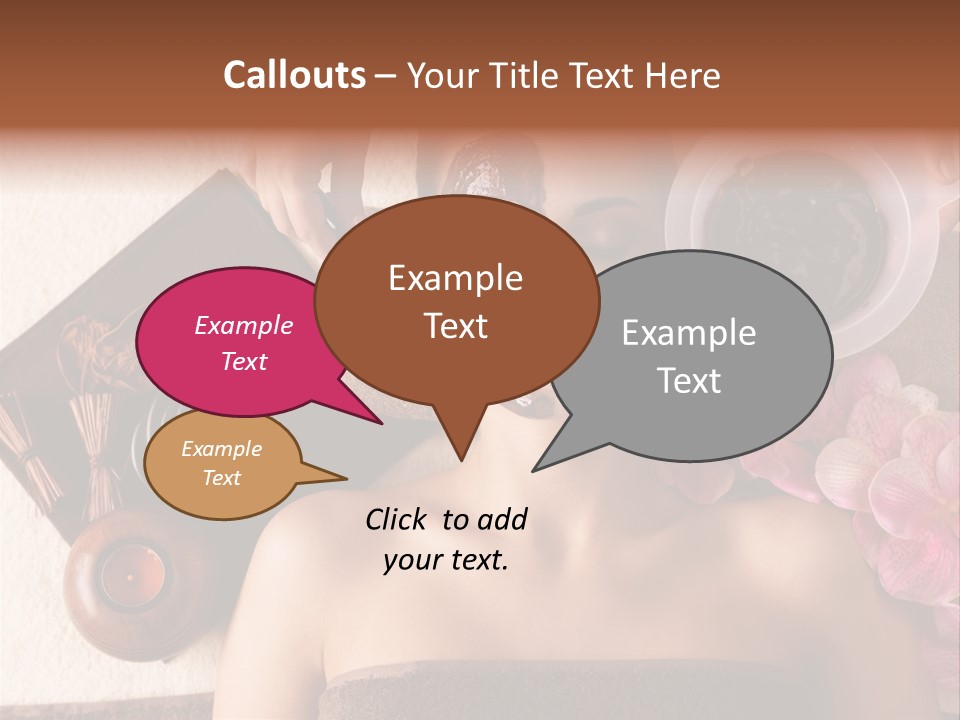 Facial Mask Spa Treatment Hot Stone PowerPoint Template