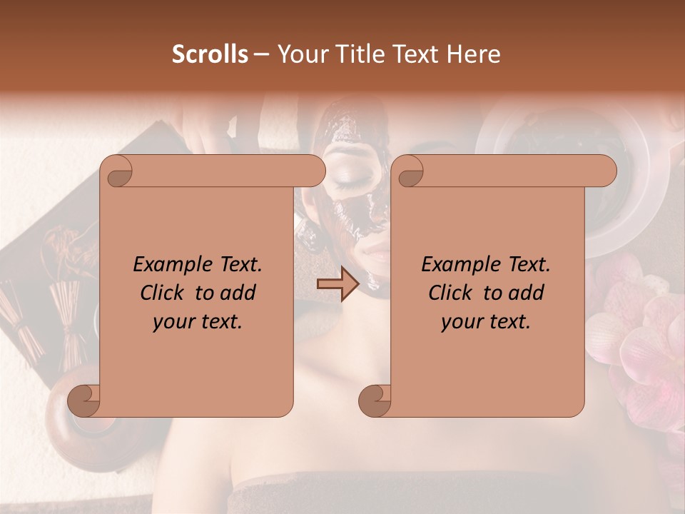 Facial Mask Spa Treatment Hot Stone PowerPoint Template