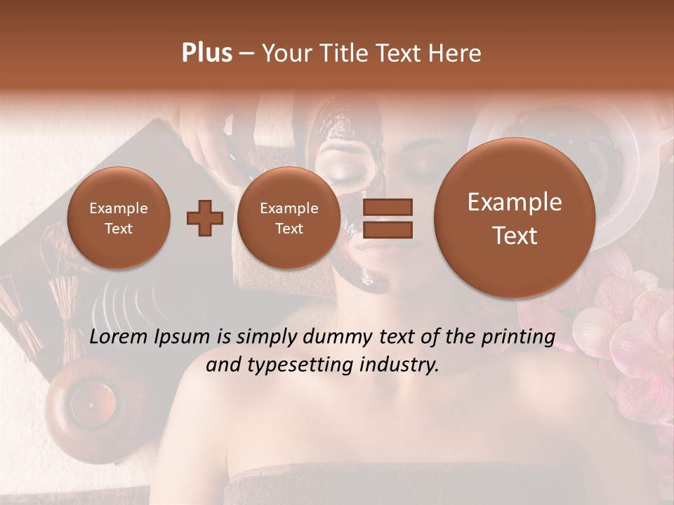 Facial Mask Spa Treatment Hot Stone PowerPoint Template