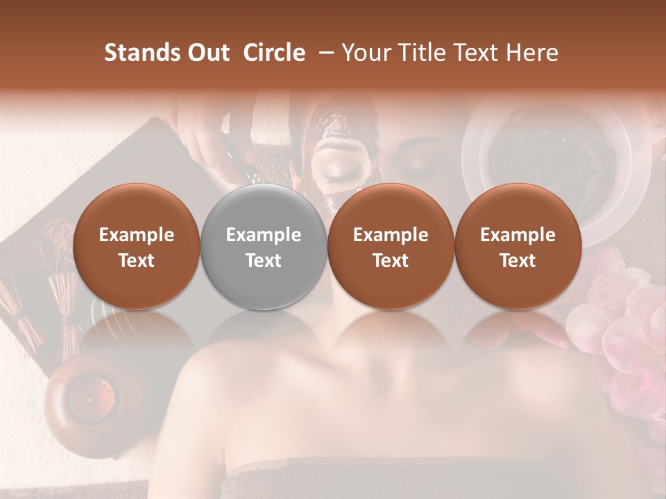 Facial Mask Spa Treatment Hot Stone PowerPoint Template