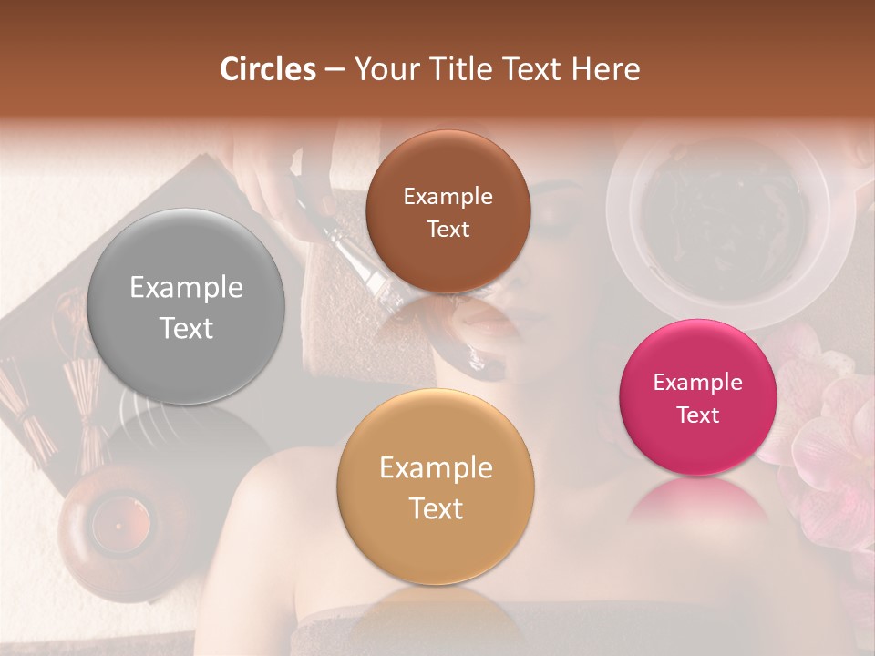 Facial Mask Spa Treatment Hot Stone PowerPoint Template