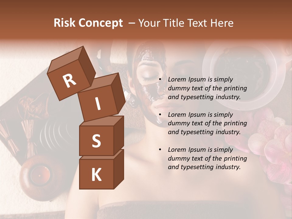Facial Mask Spa Treatment Hot Stone PowerPoint Template