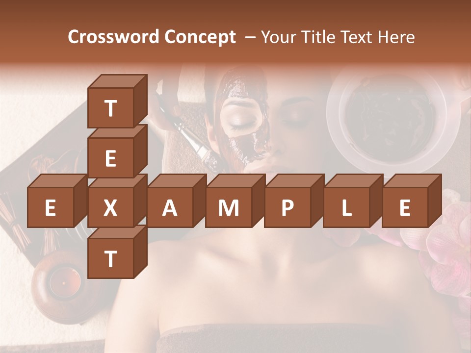 Facial Mask Spa Treatment Hot Stone PowerPoint Template