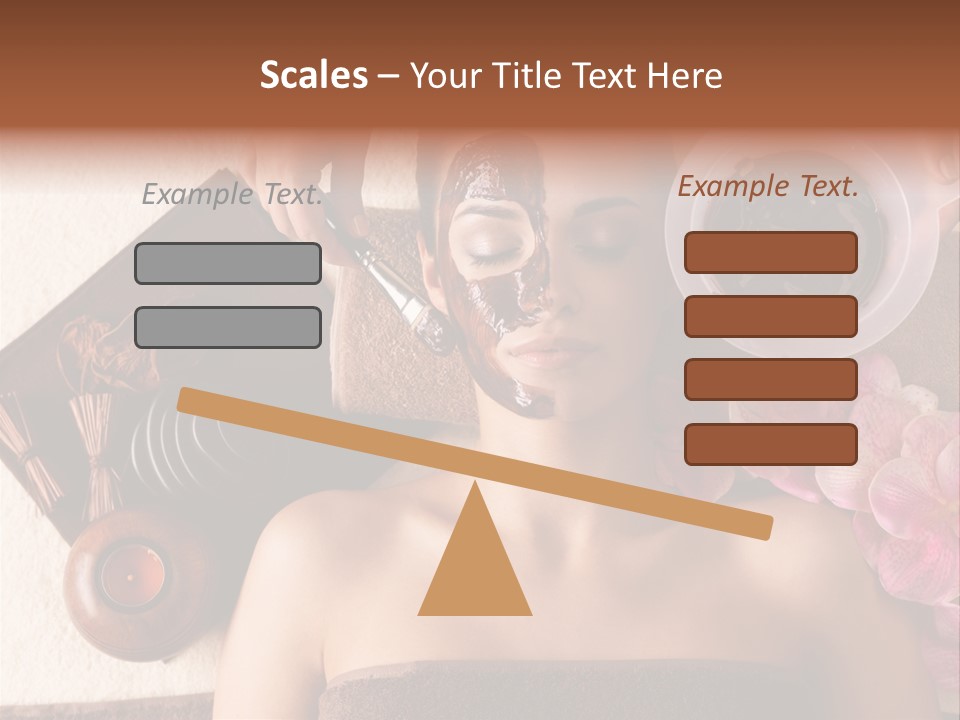 Facial Mask Spa Treatment Hot Stone PowerPoint Template