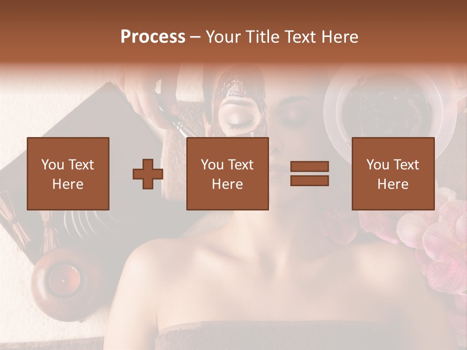Facial Mask Spa Treatment Hot Stone PowerPoint Template