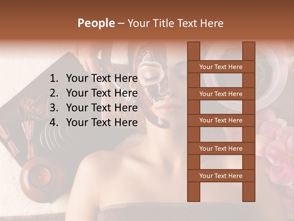 Facial Mask Spa Treatment Hot Stone PowerPoint Template