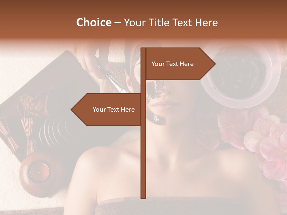 Facial Mask Spa Treatment Hot Stone PowerPoint Template