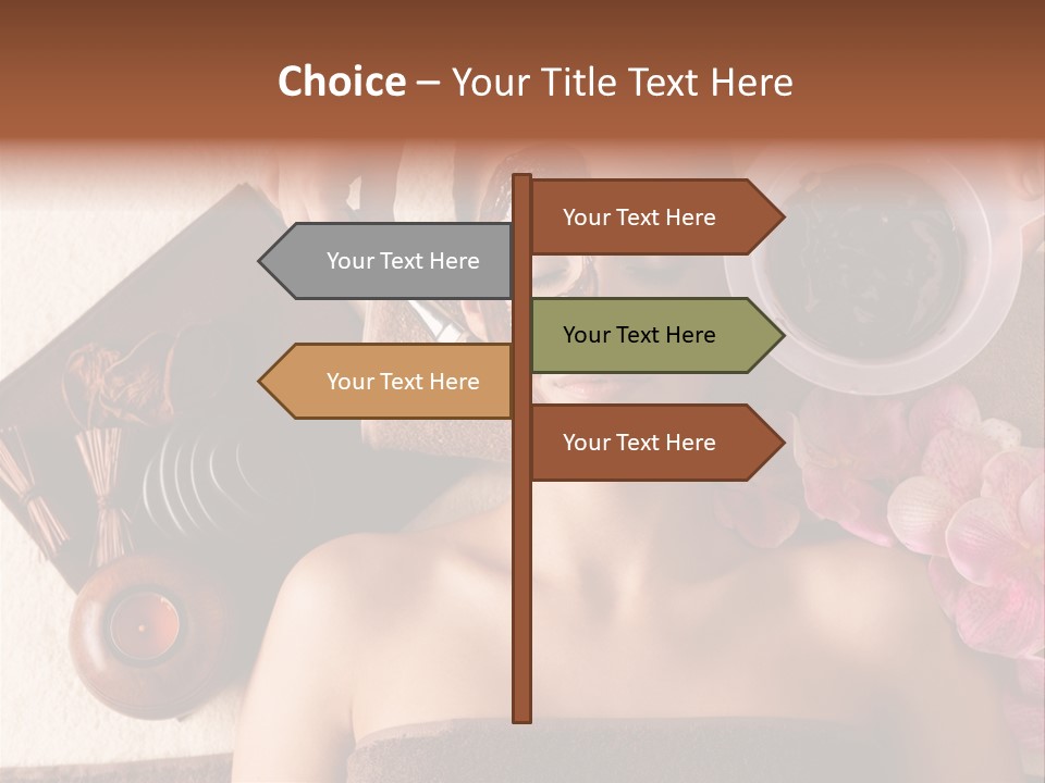 Facial Mask Spa Treatment Hot Stone PowerPoint Template