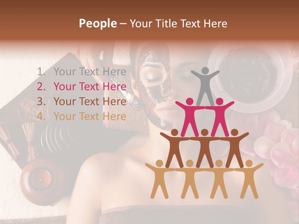 Facial Mask Spa Treatment Hot Stone PowerPoint Template
