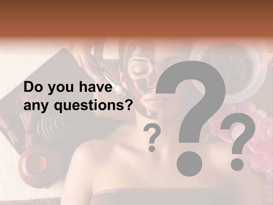 Facial Mask Spa Treatment Hot Stone PowerPoint Template