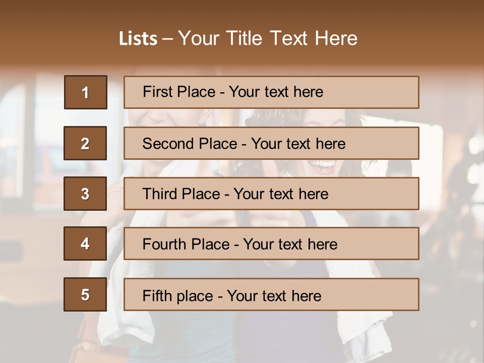 Gym Sporty Winner PowerPoint Template