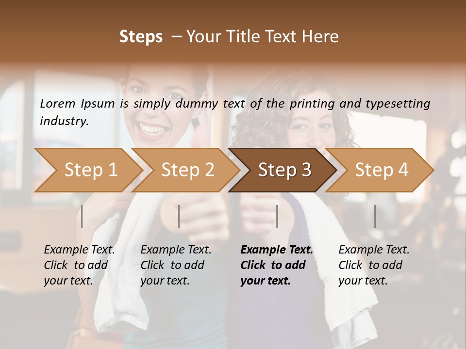 Gym Sporty Winner PowerPoint Template