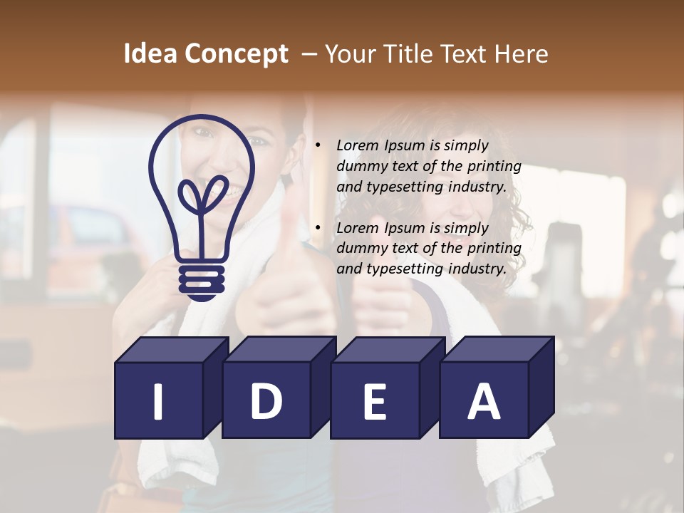 Gym Sporty Winner PowerPoint Template