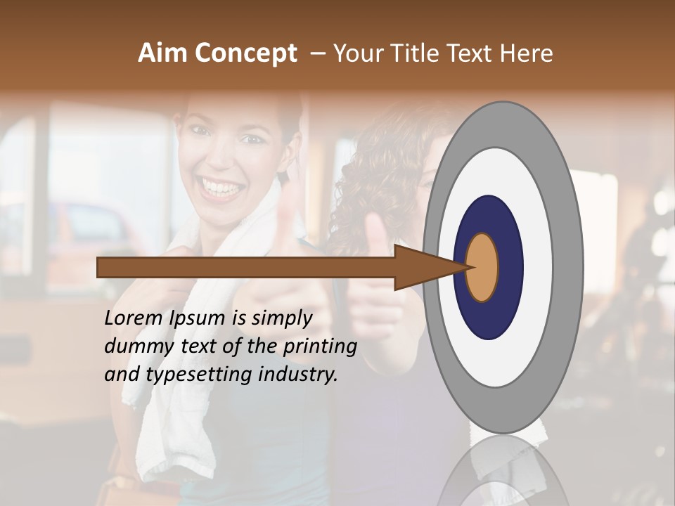 Gym Sporty Winner PowerPoint Template