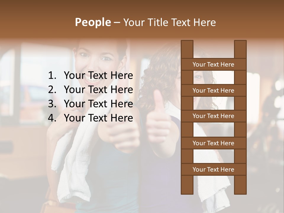 Gym Sporty Winner PowerPoint Template