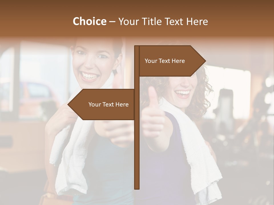 Gym Sporty Winner PowerPoint Template