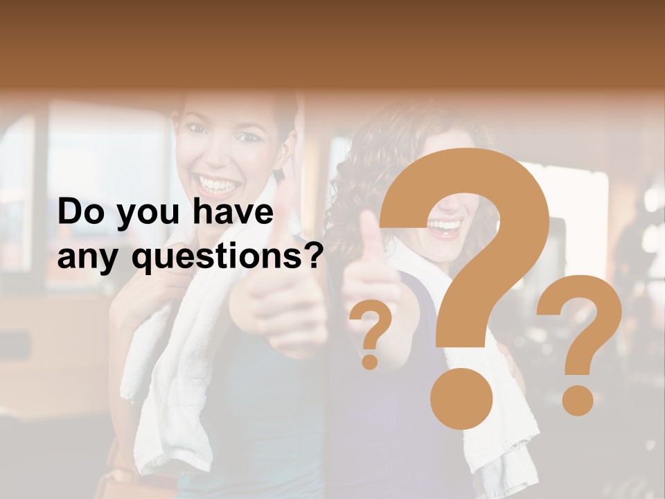 Gym Sporty Winner PowerPoint Template