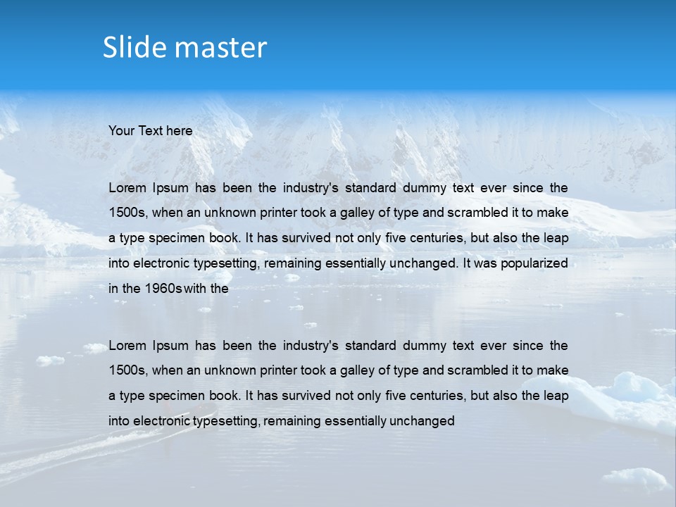 Climate Change Sea Ice PowerPoint Template