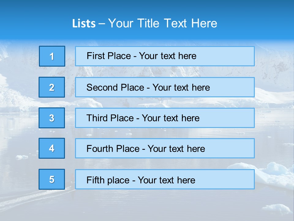 Climate Change Sea Ice PowerPoint Template