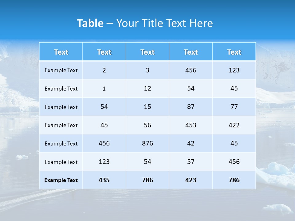 Climate Change Sea Ice PowerPoint Template