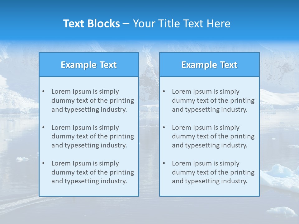 Climate Change Sea Ice PowerPoint Template