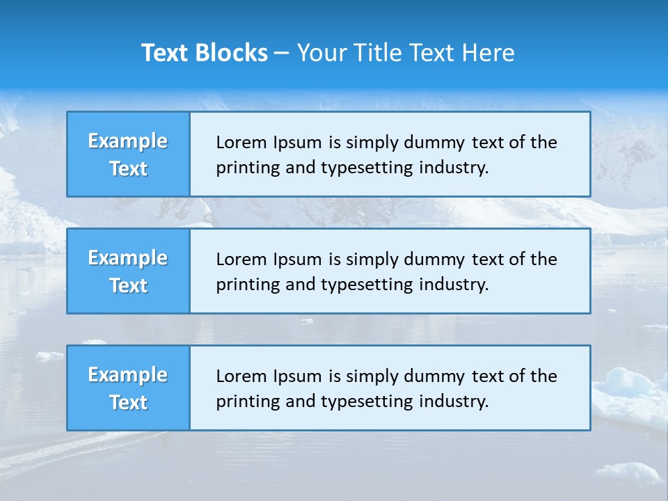Climate Change Sea Ice PowerPoint Template