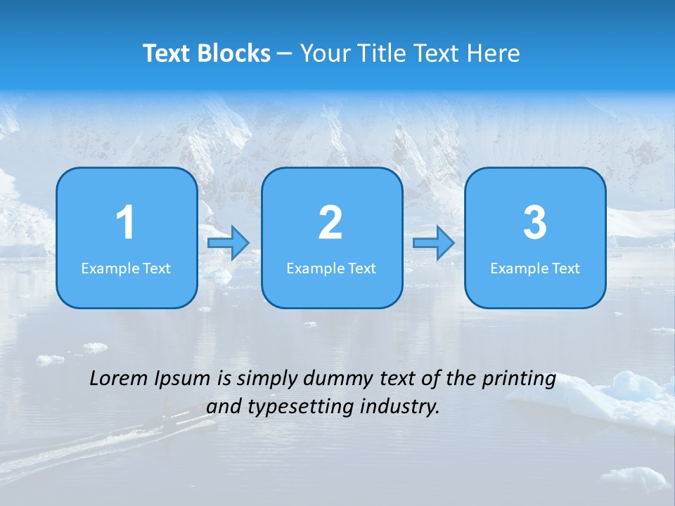 Climate Change Sea Ice PowerPoint Template