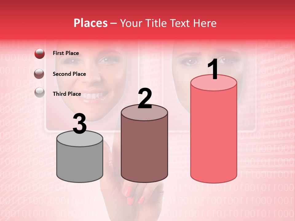 People Woman Icons PowerPoint Template