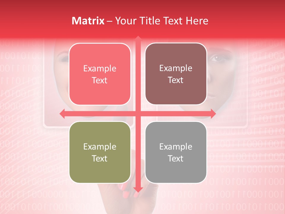 People Woman Icons PowerPoint Template