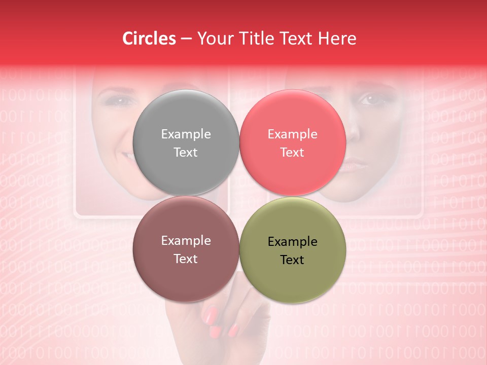 People Woman Icons PowerPoint Template