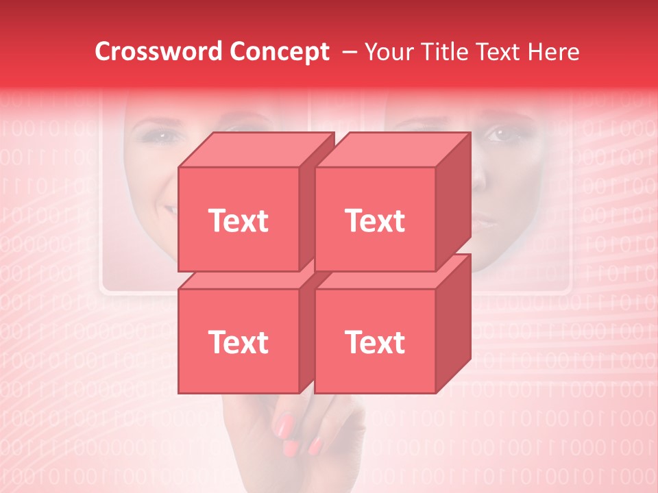 People Woman Icons PowerPoint Template