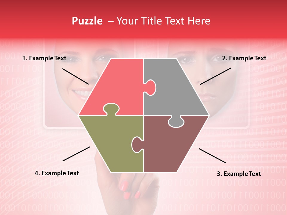 People Woman Icons PowerPoint Template