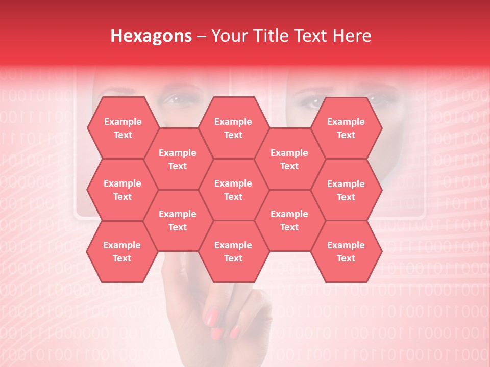 People Woman Icons PowerPoint Template