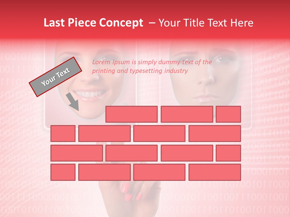 People Woman Icons PowerPoint Template