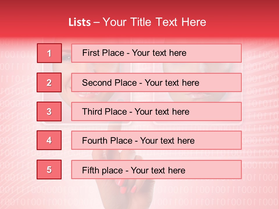 People Woman Icons PowerPoint Template
