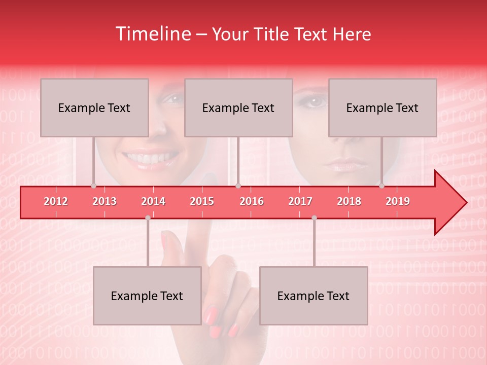 People Woman Icons PowerPoint Template
