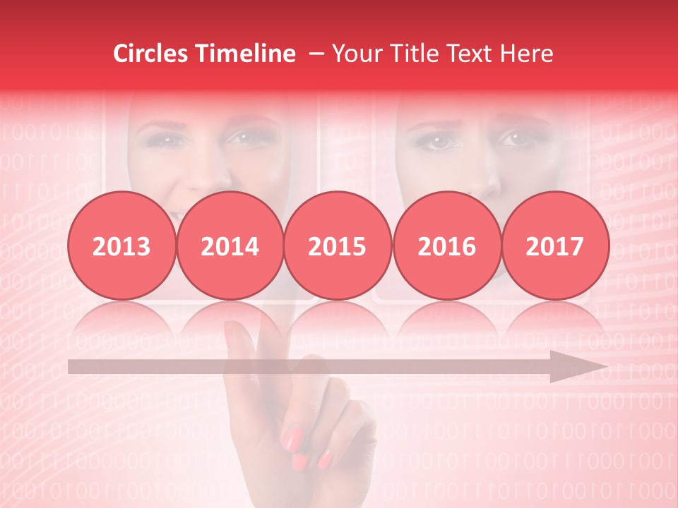 People Woman Icons PowerPoint Template