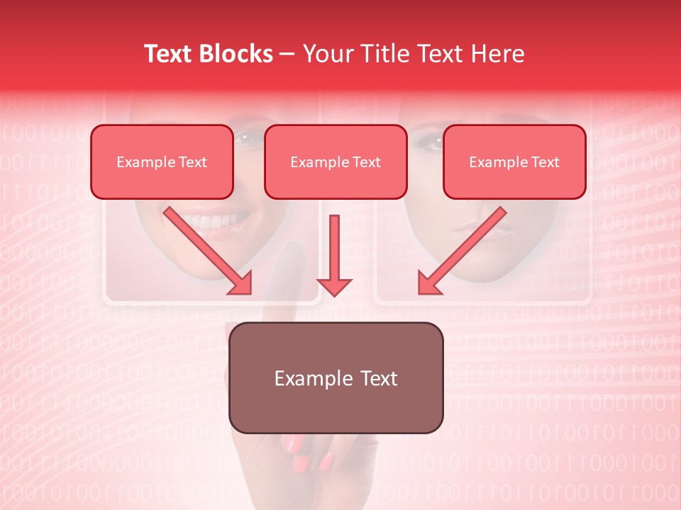 People Woman Icons PowerPoint Template