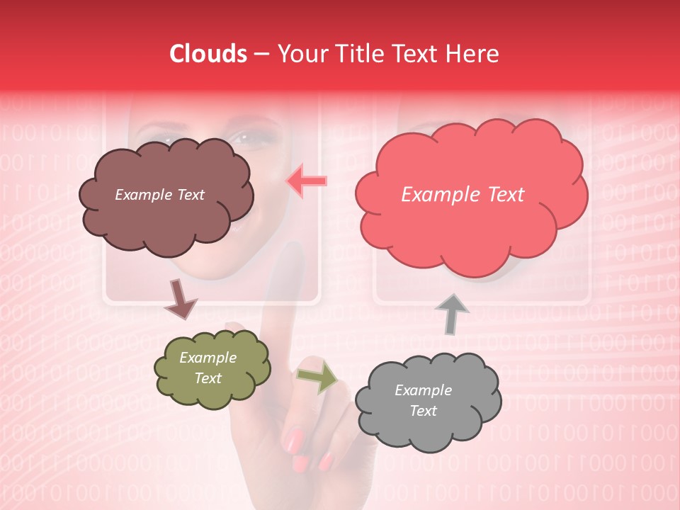 People Woman Icons PowerPoint Template