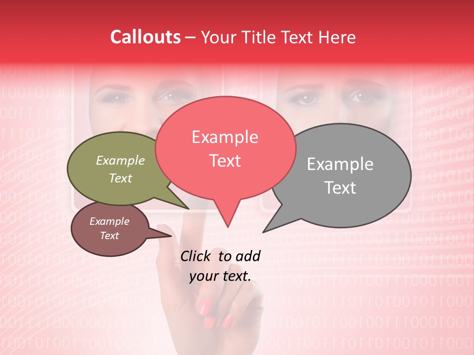 People Woman Icons PowerPoint Template