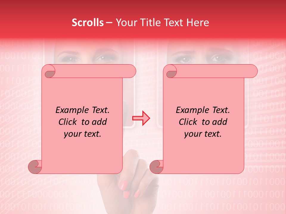 People Woman Icons PowerPoint Template