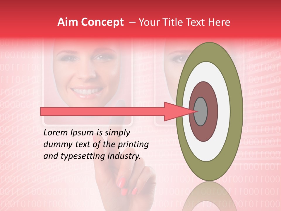 People Woman Icons PowerPoint Template