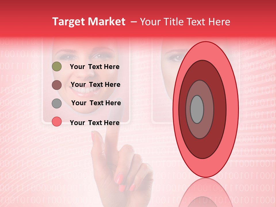 People Woman Icons PowerPoint Template